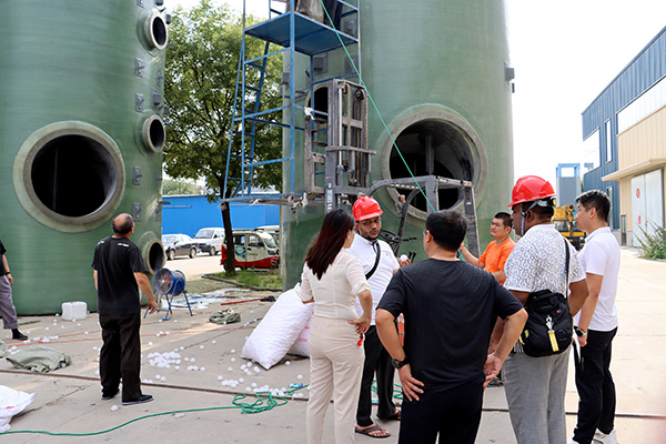 玻璃钢净化塔验收