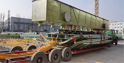 Application of fiberglass reinforced plastic on the cover of electrolytic cells in chlor alkali industry