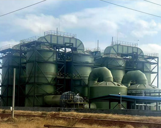 内蒙三联化工施工现场